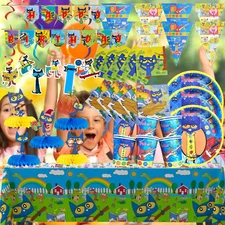 Pete The Cat balloon cupcake topper birthday party decoration theme supplies