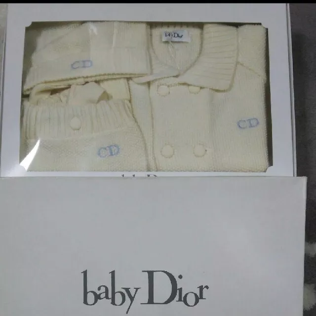 Lot de 3 pantalons d'extérieur en tricot Baby Dior