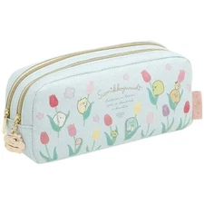 Sumikko Gurashi Zasso Yoseis flower garden Tulip fairy Twin zipper pen pouch