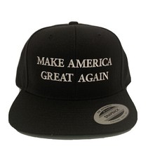 Make America Great Again Donald Trump Hat Black Yupoong Classic Snapback Cap