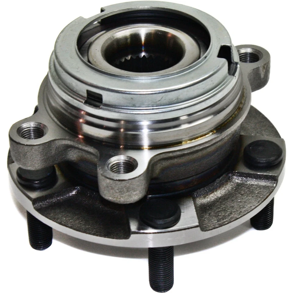 Juego de 2 pares de bujes y cojinetes de rueda delantera WJB para Nissan Máxima Altima V6 con ABS Foto 4 de 4