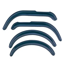 Omix-ADA Front Rear Black Thermoplastic Fender Flares for Jeep CJ5 CJ7 Scrambler