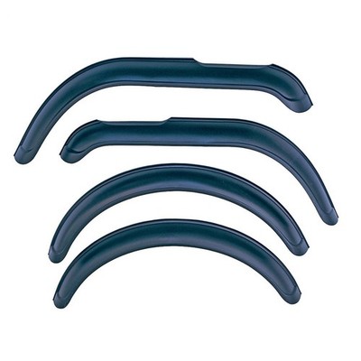 Omix-ADA Front Rear Black Thermoplastic Fender Flares for Jeep CJ5 CJ7 Scrambler