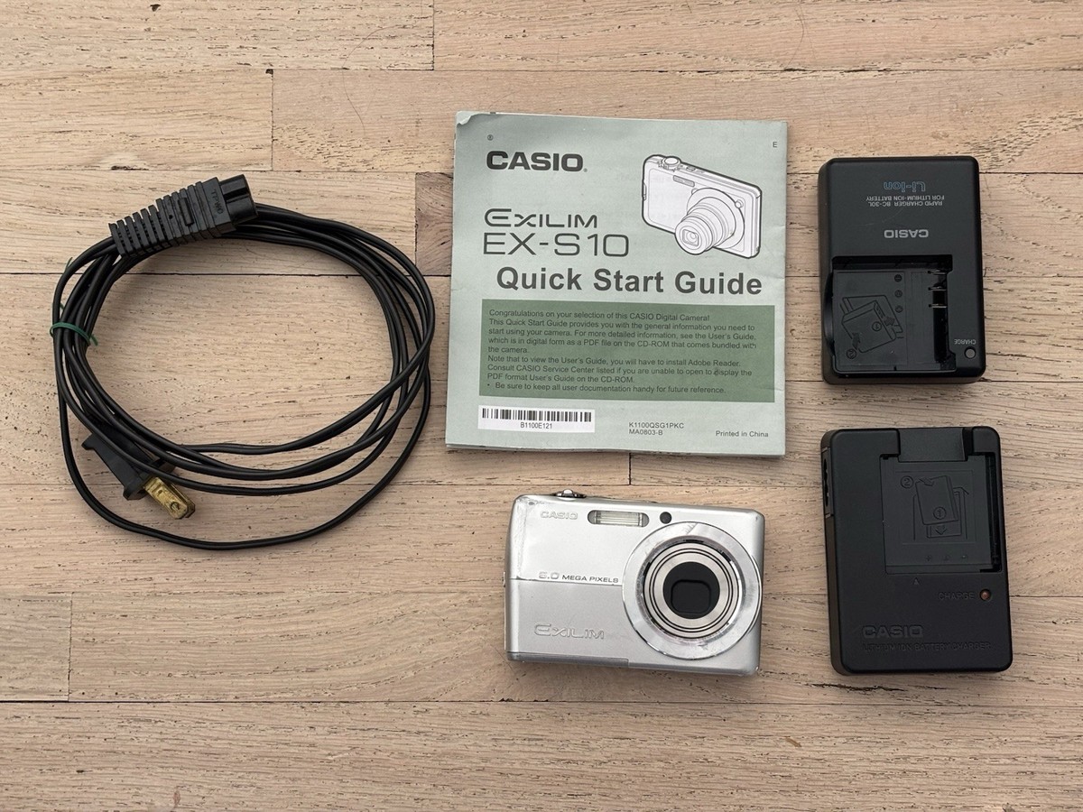 Casio Exilim EX-S10 14.1 MP Digital Camera Silver No Battery