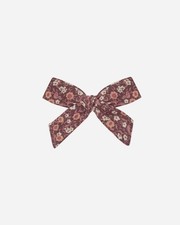 Rylee  Cru Girl Bow Plum Floral One Size Hair Accessory