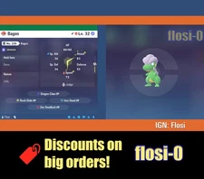 6IV Shiny Bagon Pokemon Legends ZA (Legends Z-A)