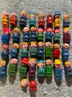 vintage wooden fisher price little people lot