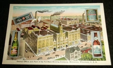 RARE Excellent Blatz Brewery, Milwaukee Beer Factory Scene Vintage Postcard