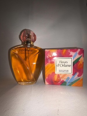 Fleurs d' Orlane Perfume 3.3 Oz Secret de Parfum & Soap Vintage Set Lot x 2