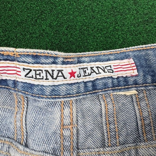 Jeans Zena vintage vita alta gamba affusolata denim mamma jeans lavaggio leggero - ottime condizioni! - Foto 4 di 6