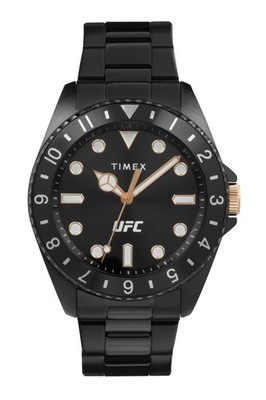 Timex TW2V56800 Mens UFC Alpha Black Stainless Steel Bracelet 50M WR
