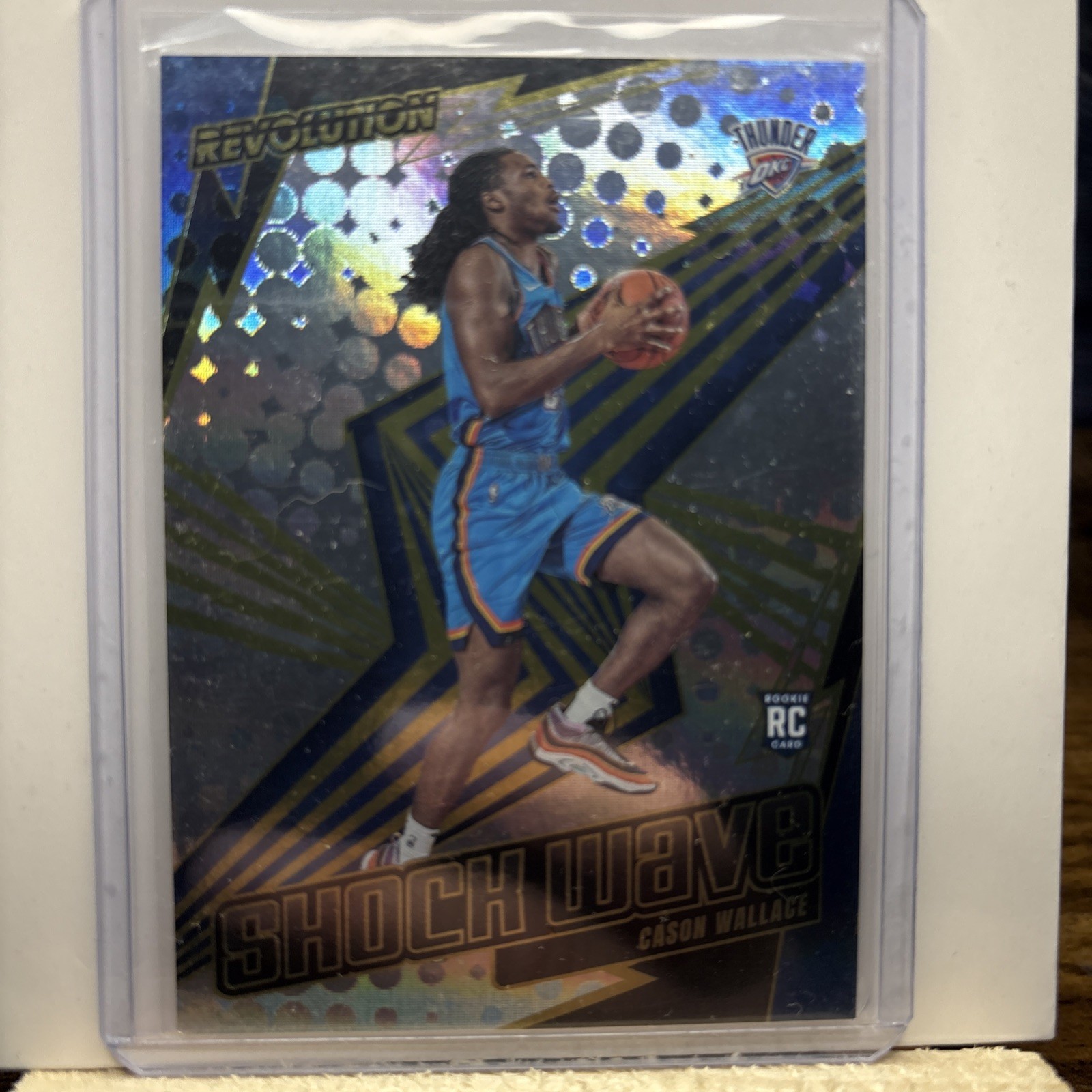 2023-24 Panini Revolution - Cason Wallace RC Shock Wave Fractal - Thunder 