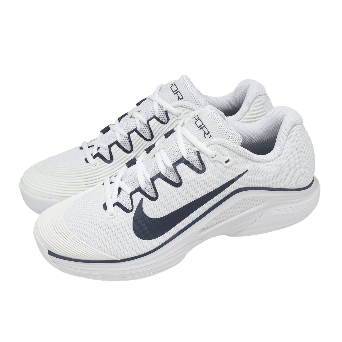 Nike Zoom Vapor 12 HC White Midnight Navy Men Tennis Sports Shoes