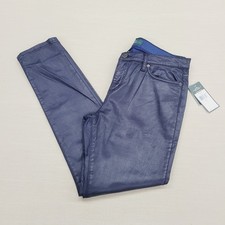 LRL Ralph Lauren Jeans Womens Dark Blue Size 10 Modern Shiney Skinny Stretch