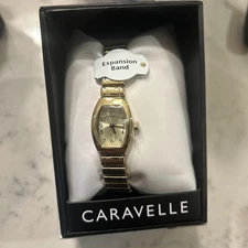 Caravelle by Bulova Women's 44L261   Quartz Expansion Band Watch  Gold