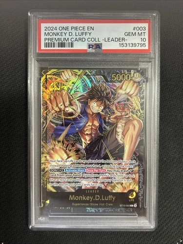 Monkey.D.Luffy (Premium Card Collection Leader Collection ST13-003 PSA 10 💎💎