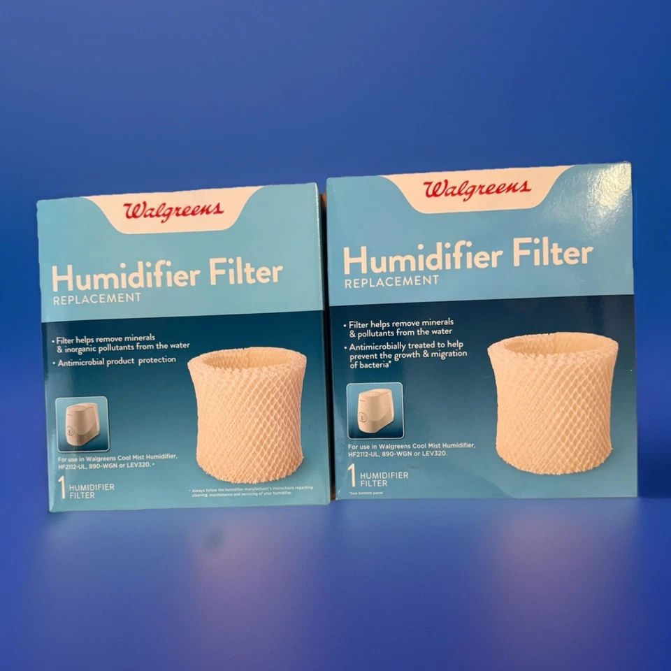Lot 2 Walgreens Cool Mist Humidifier Filter Replacement HF2112-UL 890-WGN LEV320 - Image 3 of 4