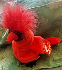 Ty Mac The Cardinal Beanie Baby. Vintage 1995 Mac  Tag Are In Excellent Shape