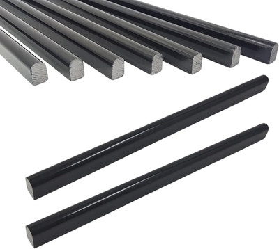 Black 15 Pack Marble Pencil Tile, 0.5''X12'' Polished Marble Tile Edge Trim for Ki