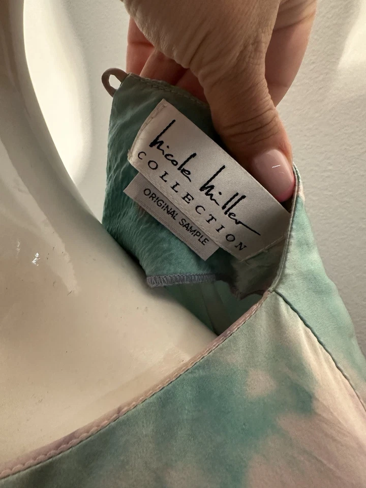 Vestido para mujer Nicole Miller multicolor talla 4 pieza de muestra Foto 3 de 4