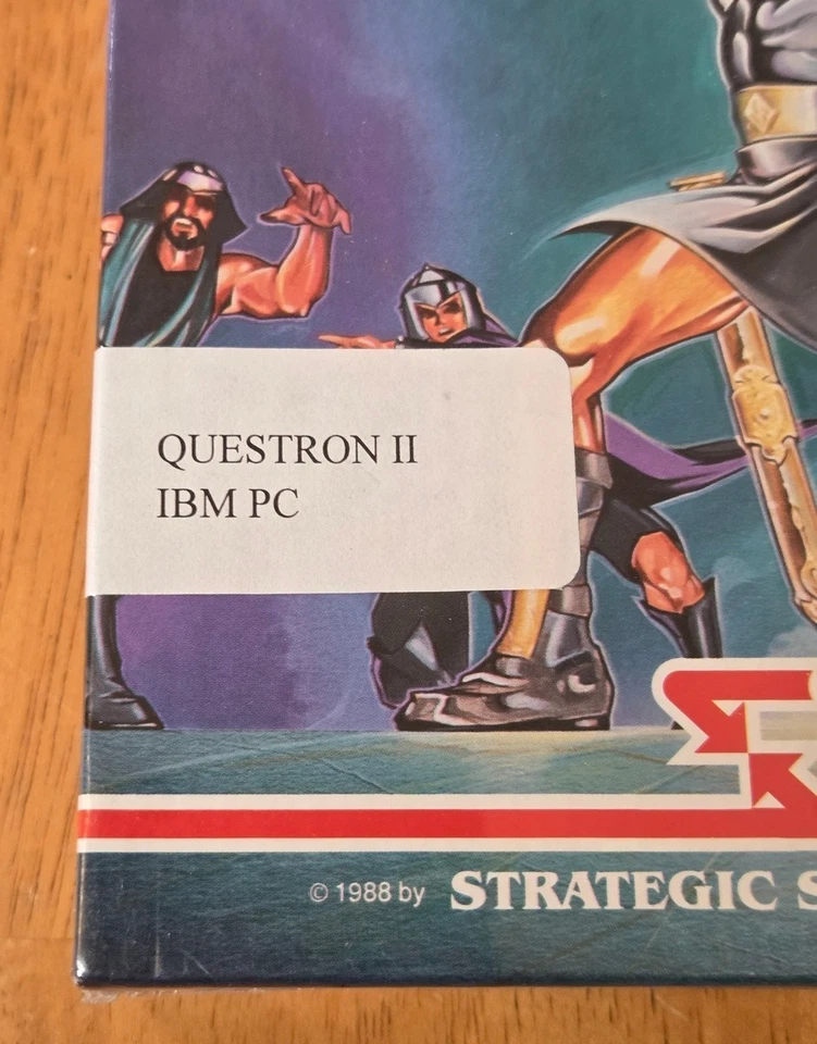 New Sealed Questron II SSI PC Big Box Game IBM 5-1/4 Floppy Complete CIB Fantasy - Image 4 of 4