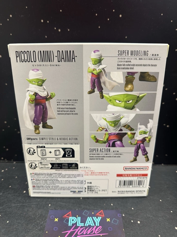 PICCOLO JUNIOR DAIMA SH FIGUARTS DRAGON BALL BANDAI 7 CM NUOVA ORIGINALE - Immagine 4 di 4