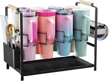 Water Bottle Tumbler Storage Organizer Drying Rack Stanley Compatible W/ 40oz
