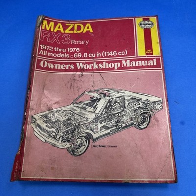 Mazda RX3 1972-1976 Service Repair Manual Engine Wiring Diagrams
