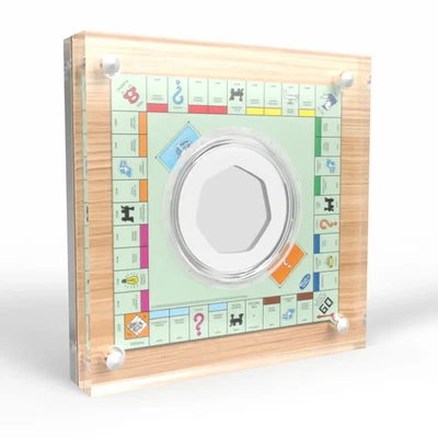 COINCOLLECTIVE Ninety Years of MONOPOLY 50p Coin Display Acrylic Holder