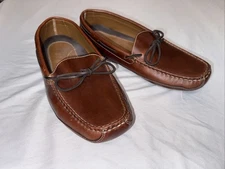 LL Bean Men's Double-Sole Slippers, Leather Upper/Lower - Brown