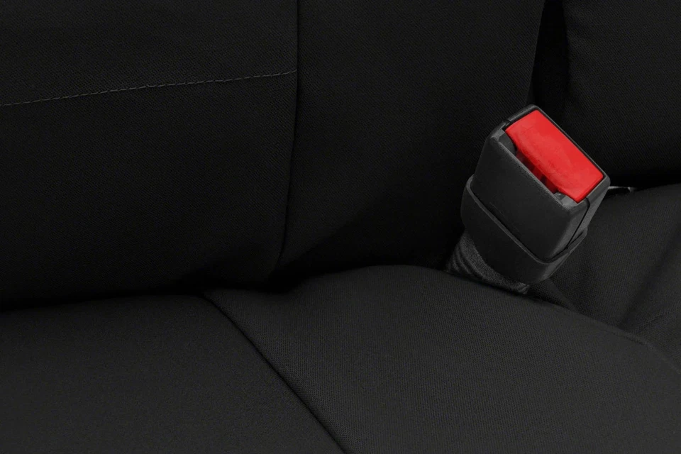 For Nissan Pathfinder 13-18 Polycotton Drill 2nd Row Black Custom Seat Covers Foto 4 de 4