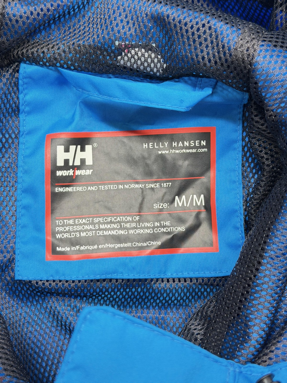 Helly Hansen Jacket Mens Medium Blue Tech Protect… - image 6