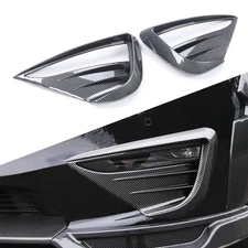 for 2020-2024 Tesla Model Y Front Fog Light Cover Trim Eyebrow Frame Decorati...