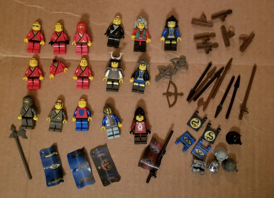 Minifiguras LEGO de colección (ninja, shogun, samurai, arcos, flechas, lanzas, etc.) Foto 3 de 4