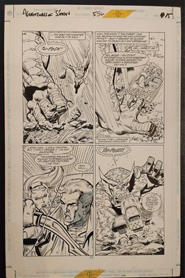 Ron Frenz ADVENTURES. OF SUPERMAN #556 Original  DC Comics Panel Page Artwork!  