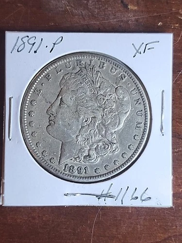 1891 P Morgan Silver Dollar ■ XF ■ #1166