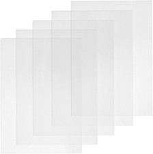 Fursuit Eye Mesh, 5 Pcs 0.5mm White PVC Mesh Sheets, 11.8in x 7.87in 30cm x 21c