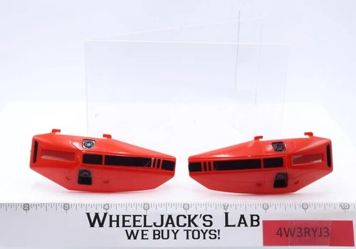 Jetfire Medium Leg Guard Armor Pair STICKERED Vintage 1985 G1 Transformer Figure