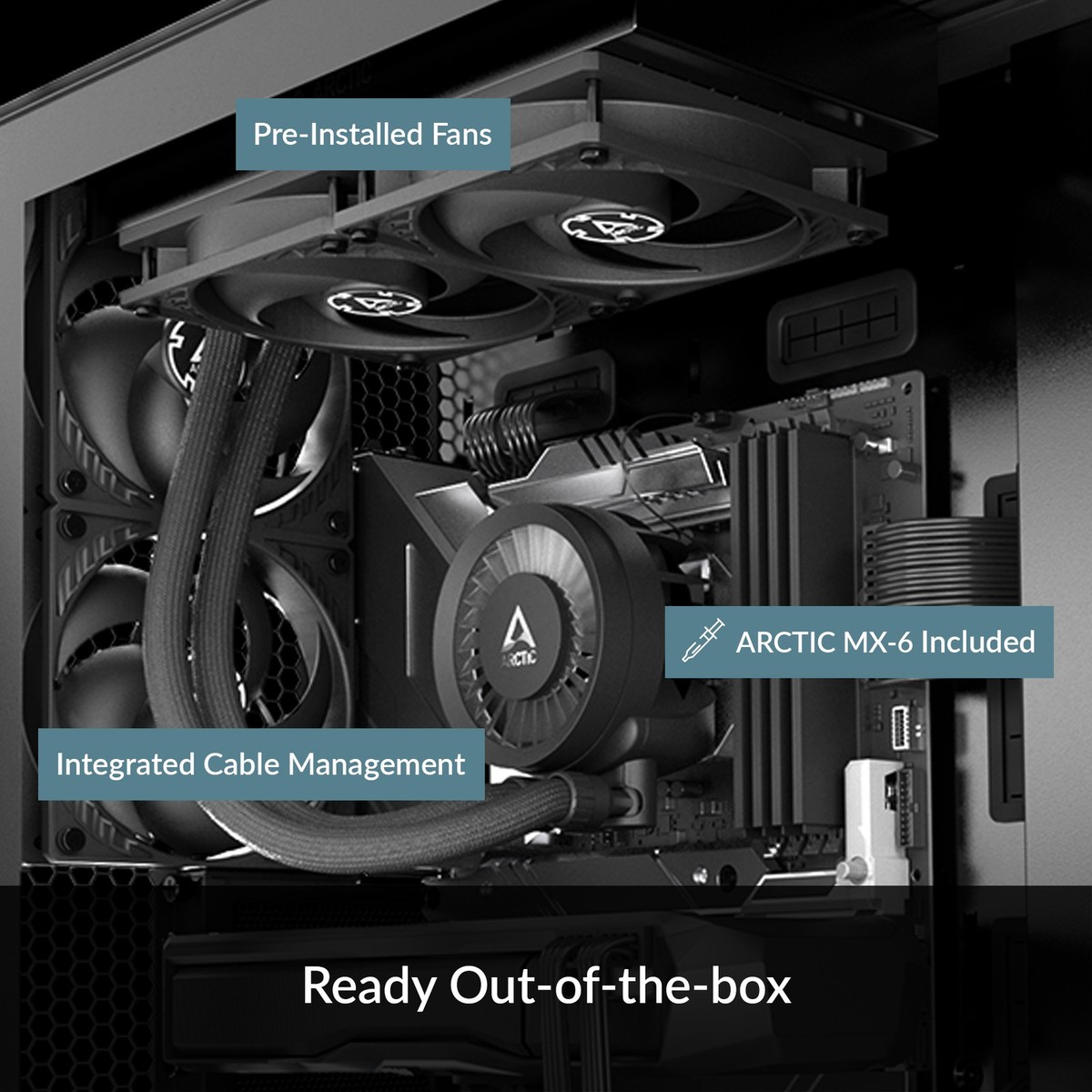 ARCTIC LIQUID FREEZER Ⅲ 240 Liquid Freezer III 240 A-RGB (Black) | Multicompatible All