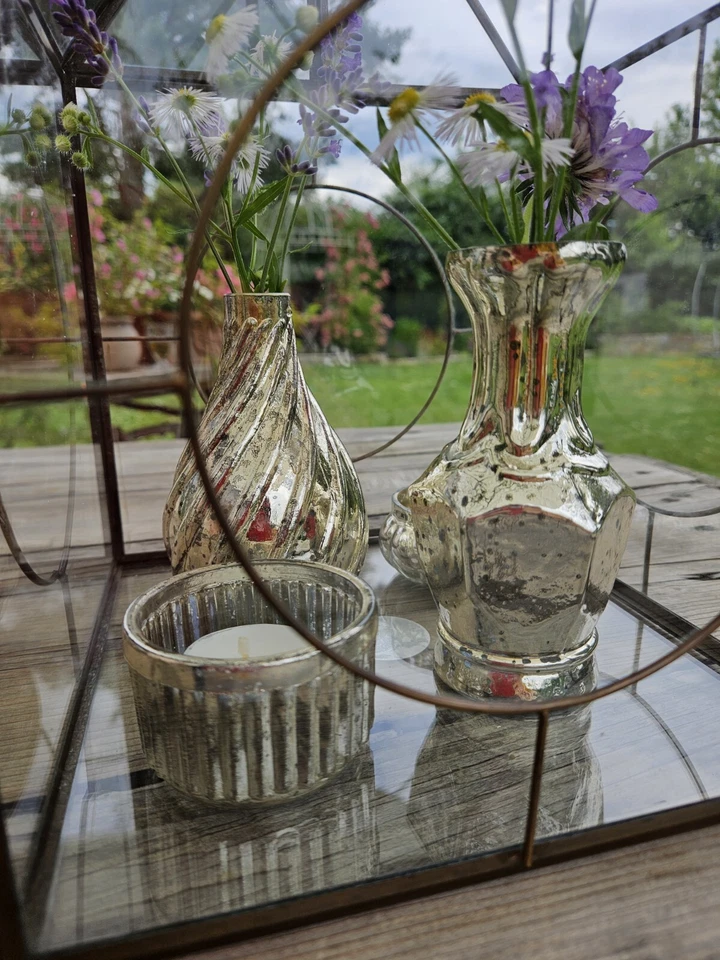 Chic Antique Vase, Blumenvase aus Bauernsilber - Bild 4 von 4