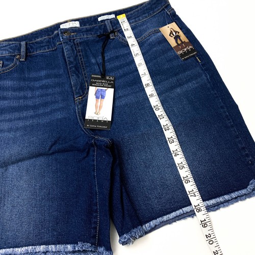 Sofia Jeans Womens Size 18 Bermuda Shorts Pockets Dark Wash NWD - Picture 5 of 12