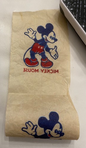 VINTAGE ROLL OF Disney Mickey Mouse Temporary Tattoos