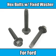 5x M6 x 35mm Hex Bolts For Ford Washer Head Grey Metal Hexagonal