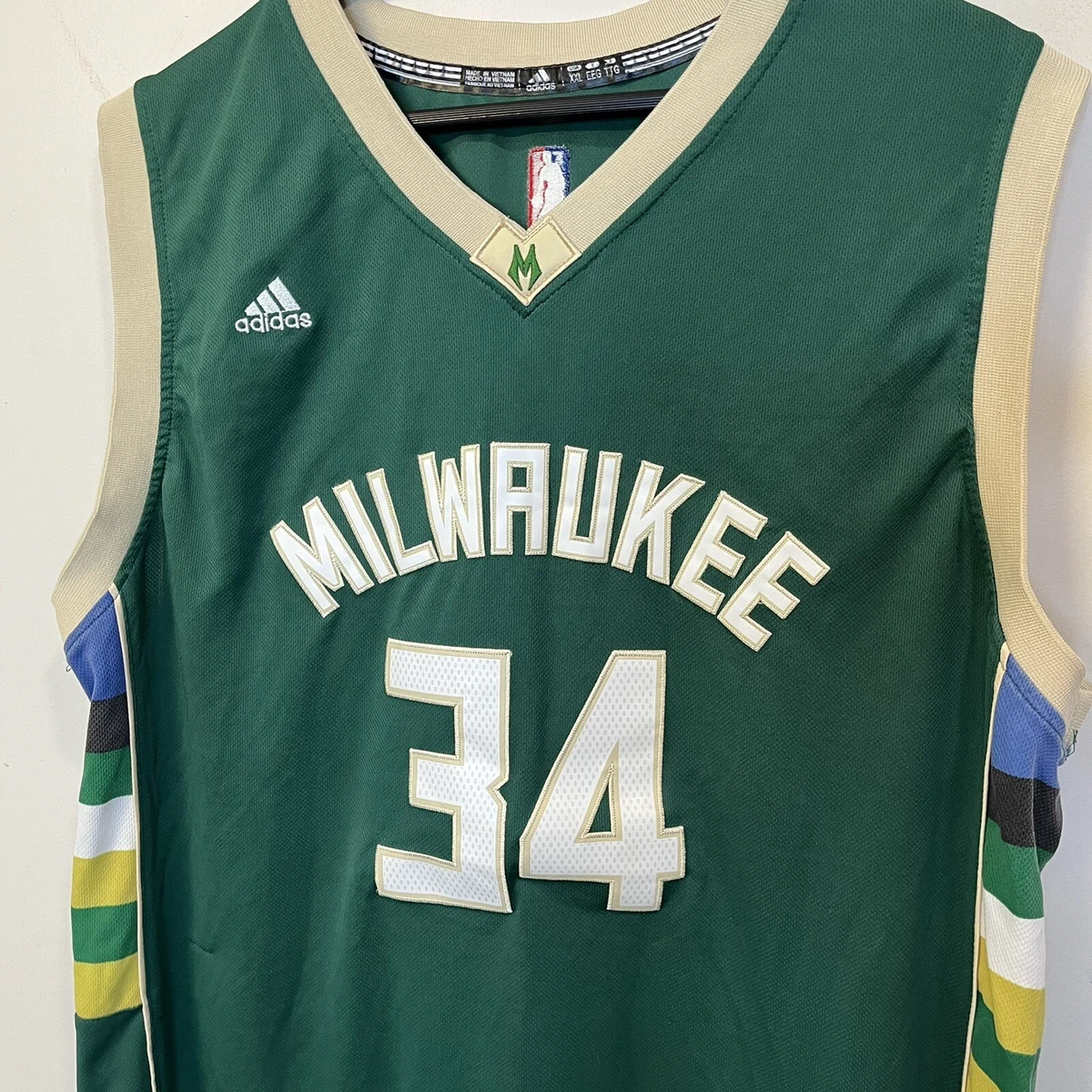 ADIDAS NBA Milwaukee BUCKS #34 Antetokounmpo Basketball Jersey