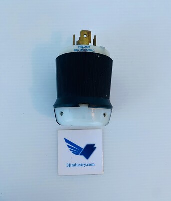 HUBBELL HBL2421 AC Plug NEMA L15-20 Male 30 250V AC 20 AMPS in USA, Europe, China, and Asia