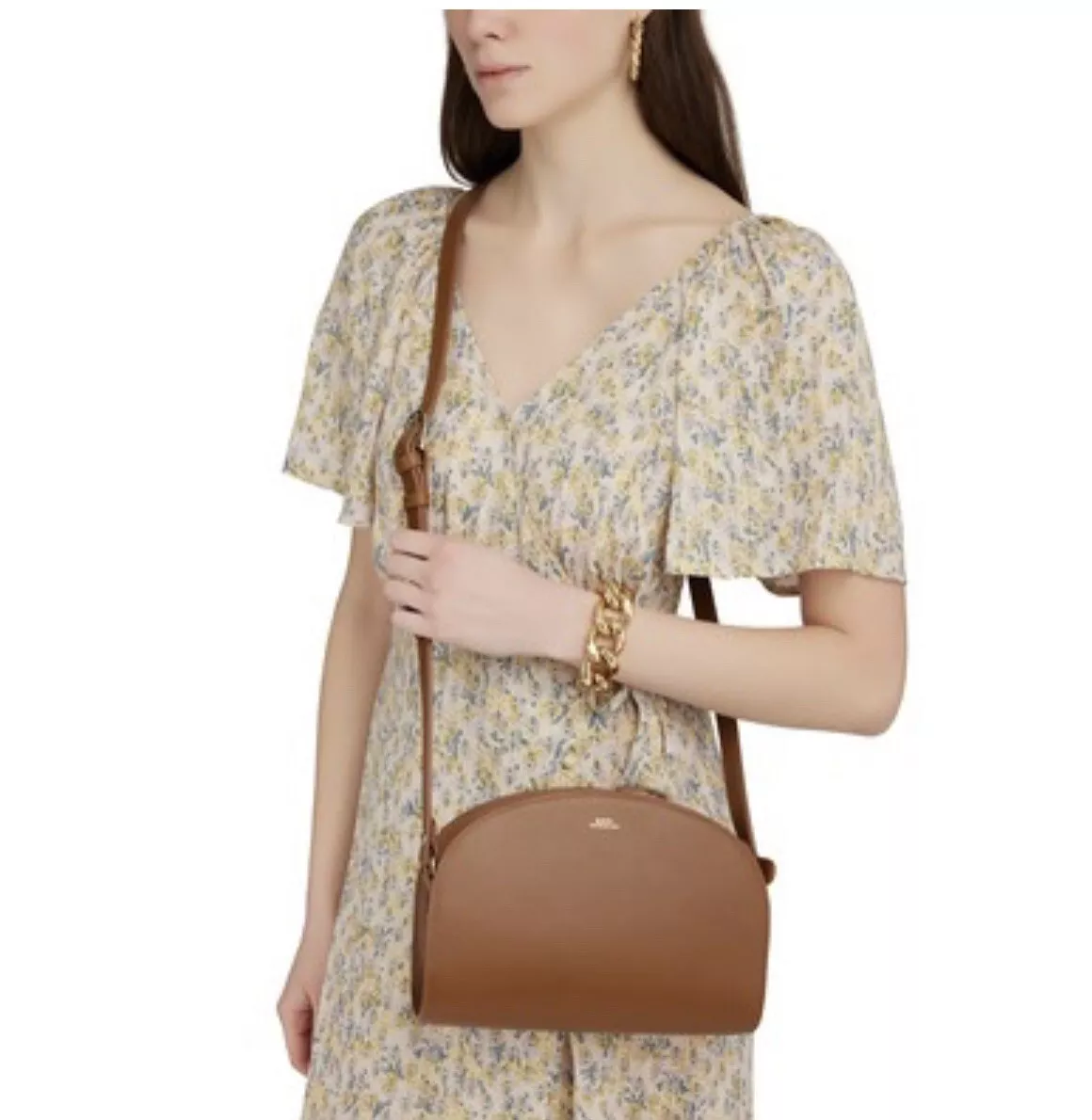 Demi Lune leather shoulder bag