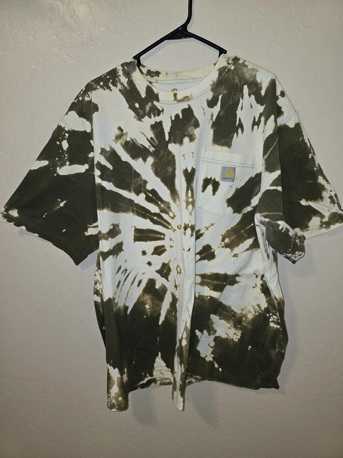 TIE DYE Carhartt T Shirt Mens XL OG FIT K87 ARG FALL 2015 WELL WORN CUSTOM