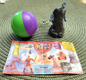 VINTAGE 1997 NESTLE MAGIC BALL WITH DISNEY HERCULES MOVIE FIGURE INSIDE (HADES)