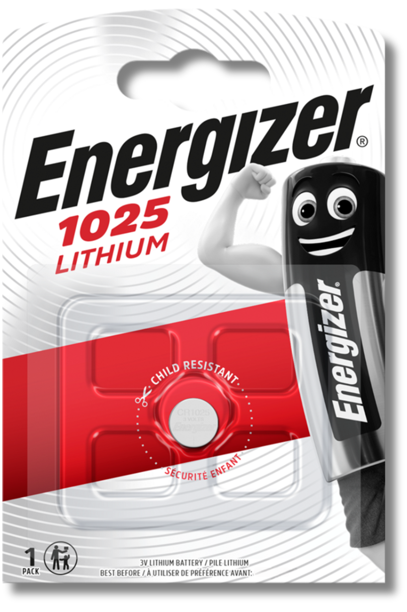 1x ENERGIZER CR1025 1025 Battery 3V Lithium Coin Cell DL1025 *EXPIRY 07/2029*