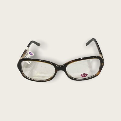 Sallys Womens Brown Tortoise Eyeglasses